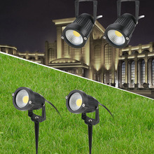 Luz de led de inundação à prova d'água, refletor externo de 5w com 2/4 peças, para jardim, quintal, caminho de luz, paisagem, lâmpada de gramado 2024 - compre barato