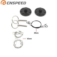 CNSPEED New Universal CNC Billet Aluminum Racing Hood Pin Appearance Kit Hood pin lock (Default: black) YC100809 2024 - buy cheap