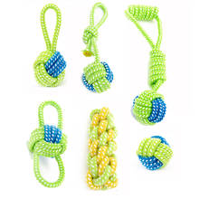 Chew Teething Toys Cotton Dog Rope Toy Knot Puppy Pet Palying Ball for Small Medium Large Dogs Pet Supplies Teeth Cleaning Toys 2024 - buy cheap