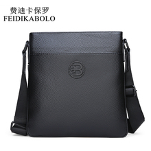 Feidikabolo bolsa de mensageiro de couro genuíno, bolsa de ombro masculina pequena bolsa crossbody para mensageiro, bolsa de mão de couro masculina 2024 - compre barato