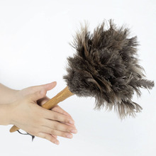 Youpin escova limpadora de pó, escova macia de penas de avestruz para limpeza de pó, adsorção de cabelo, móveis para ar-condicionado, ferramenta de limpeza doméstica 2024 - compre barato