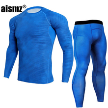 Aism 2018 New Winter Thermal Underwear Sets Men Quick Dry Anti-microbial Stretch Men's Thermo Underwear Male Long Johns Fitness 2024 - buy cheap