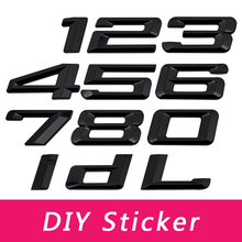 For BMW Rear Trunk Emblem 740LI 325I 180LI X5 X6 M3 Z4 E46 F30 3D Plastic Metal DIY Number Letter Tail Sticker Decal Car-styling 2024 - buy cheap