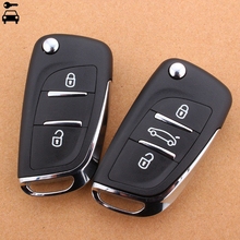 Car Modified Flip Folding Remote Key Shell Key Case CE0536 for PEUGEOT 408 207 407 307 308 for CITROEN C2 C3 C4 C5 C6 Picasso 2024 - buy cheap