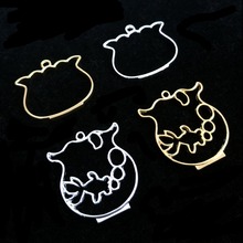 5pcs Fish Tank Open Bezels Pendant for UV Resin Craft Kawaii Goldfish Bowl Frame Charms Resin Jewelry DIY Accessories 2024 - buy cheap