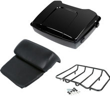 Motorcycle Razor Pack Trunk Top Rack Backrest For Harley Tour Pak Touring Road King Road Glide Electra Street Glide 1997-2013 2024 - buy cheap