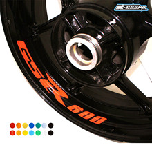 8 X custon interior decalques aro da roda Adesivos refletivos GSR600 stripes FIT SUZUKI GSR 600 2024 - compre barato