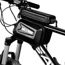 Bolsa impermeable para cuadro de bicicleta, bolsa para tubo superior frontal, doble pantalla táctil de 6 pulgadas, a prueba de golpes, accesorios para bicicleta de montaña 2024 - compra barato