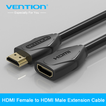 Vention HDMI Extension Cable 1m 1.5m 2m 3m 5m Male To Female Extender HDMI Cable 1080P 3D 1.4V For HDTV LCD Laptop PS3 Projector 2024 - buy cheap