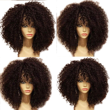 SimBeauty натуральный цвет длинные вьющиеся синтетические волосы на кружеве человеческие Искусственные парики перуанский волосы Remy Предварительно выщипанные волосы 2024 - купить недорого