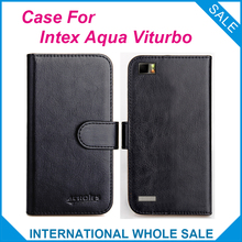 6 Colors Hot! 2016 For Intex Aqua Viturbo Case,High Quality Leather Exclusive Case For Intex Aqua Viturbo Cover Phone Tracking 2024 - buy cheap