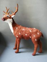 real life toy large 40x48cm sika deer model polyethylene&furs deer model home decoration props ,model gift d0119 2024 - buy cheap