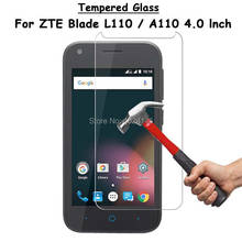 For ZTE Blade L110 / A110 4.0" Clear Tempered Glass Screen Protector Ultra Thin Explosion-proof Protective Film + Cleaning Kit 2024 - buy cheap