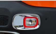 Chrome Car Styling Rear Fog Lamp Cover Light Overlay Trims Frame Panel Kit Plate 2016 2017 2018 For Jeep Renegade Accessories 2024 - buy cheap