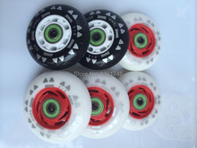 8 wheels! Free delivery skate wheels / flat flower skate wheels / Brush Street Wheels 72mm76mm80mmPU85A 2024 - buy cheap