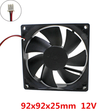 2pcs/lot 92x92x25mm 9225 fans cooling DC 12V Brushless 9cm Fan cooler radiator computer 's component heat dissipation 2024 - buy cheap