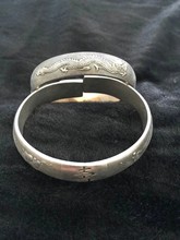 Bracelete em prata tibetana antiga com ajuste de par de pulseiras 2024 - compre barato