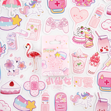 46pcs/1pack  Kawaii Stationery Stickers Girls' age Diary Planner Decorative Mobile Stickers Scrapbooking DIY Craft Stickers 2024 - buy cheap