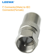 Leewa tomada fêmea de liga de zinco para tipo f, 10 peças, durável, conector adaptador para tv via satélite dvr # ca1495 2024 - compre barato