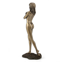 Cold cast copper technology nude female figure sculpture hotel cafe model room Resin dies Star naked art women lady beauties 2024 - buy cheap