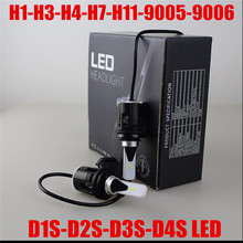 Farol de carro de led, 2 peças, 12v, 24v, h4, h7, h1, h3, h11, h13, h27, 5202, hb3, hb4, 9004, 6000k, d1s, d2s, d3s, d4s, luz de led 2024 - compre barato