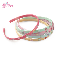 XIMA 12pcs/lot Spring Color ABS Plastic Hairband Lovely Hair Hoop Girls Headband for Kids Hair Accessories GHB063 2024 - buy cheap