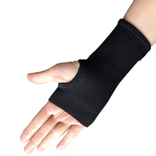 Kuangmi esporte protetor de compressão suporte de pulso manga palma mão cinta túnel carpal alívio a dor ajustável pulseira envoltório 2024 - compre barato