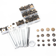 10mm 12mm 15mm metal Snap Fastener Press Stud Buttons Poppers Leather Craft + Fixings Tools Kit 2024 - buy cheap