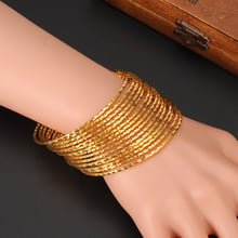 Bangrui Fashion Dubai Gold Jewelry Gold Color Bangles For Ethiopian Bangles & Bracelets Ethiopian Jewelry Bangles Gift 2024 - buy cheap