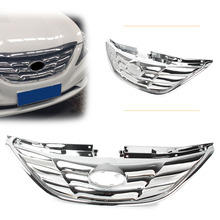 Car Front Grille Horizontal Upper Grill For Hyundai Sonata 2011 2012 2013 Chrome ABS Plastic 2024 - buy cheap