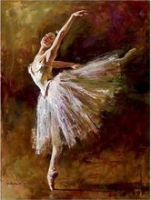 handmade painting paintings ballet dancers Oil Painting on Canvas Wall Decor  vertical modern wall painting abstract wall art 2024 - buy cheap