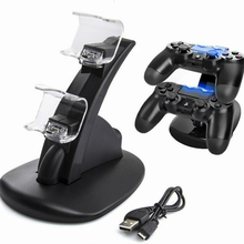 Dual USB Charge Dock For Sony Playstation 4 Controller Gamepad Handle Cradle Double Charging Charger For PS4 Games Accessories 2024 - buy cheap