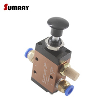SUMRAY 3R210-08/3R310-10 Pneumatic Push Pull Valve 3 Way 2 Position Hand-Operated Valve Direct Acting Manual Control Valve 2024 - buy cheap