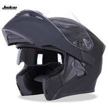 2018 Новый JIEKAI прозрачный противотуманный двойной объектив откидной мотоциклетный шлем для женщин и мужчин с полным лицом электрический мотоциклетный шлем 2024 - купить недорого