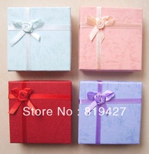 Free shipping Wholesale 32ps/Lot 9 x 9cm Multi Paper Jewelry Set Box Necklace/Earrings/Ring gift Box Jewelry Packaging gift Box 2024 - buy cheap