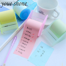 1PCS Fluorescent Sticky Notes Paper Sticker Memo Pad  Stationery Memo Pad Tape Dispenser student office supplies 2024 - buy cheap