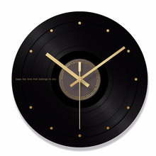 Glass Record CD Wall Clock Modern Design Hanging Watches for Home Decoration Musical Art Watch Clock 2024 - buy cheap
