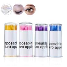 1000pcs/lot Durable Micro Disposable Eyelash Extension Makeup Brushes Individual Applicators Mascara Removing Tools Swabs 2024 - buy cheap