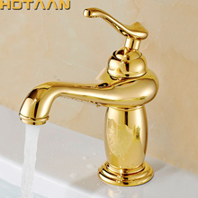 Free Shipping New arrival Bathroom gold Basin Faucet Gold finish Brass Mixer Tap with ceramic torneiras para banheiro 2024 - buy cheap