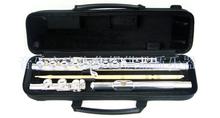 Flauta de instrumento musical de cobre blanco 222, flauta profesional cerrada con 16 agujeros y llave electrónica, transversal, marca japonesa 2024 - compra barato