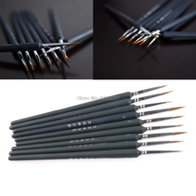 1Set/9Pcs Artists Brushes Brush Pen For Sketched Lines Gouache Watercolor Paint Oil Painting Supplies Tool Kit Dropshipping 2024 - buy cheap