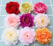 50Pcs 13CM 9Colors Artificial Silk Peony Flower Head DIY Wedding Wall Background Decoration Bridal Bouquet Festival Supplier 2024 - buy cheap