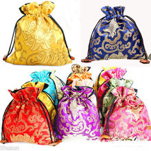 Wholesale10pçs bolsas artesanais chinesas clássicas para presente em seda jewarly bolsas 6.5 * 7,2in 2024 - compre barato