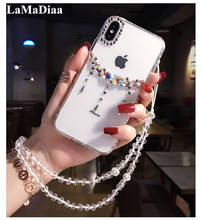 For iPhone XS Max XR X 8 7 6 6S Plus 11 12 13 Pro MAX Case Luxury Bling Rhinestone Diamond Crystal Soft Transparent Cover Case 2024 - buy cheap