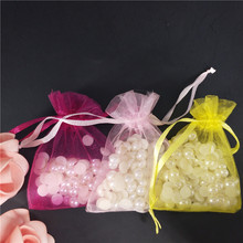 50pcs 6x8 8x11 9x14cm Organza Bags Drawable Wedding Party Decoration Gift Bags Pouches Jewelry Packaging Bags 6Z 2024 - buy cheap