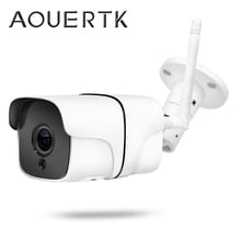 AOUERTK 720P 1080P WIFI security camera  ONVIF P2P CCTV Bullet Outdoor intercom WI-FI Camera With SD Card Slot APP ICSEE 2024 - buy cheap