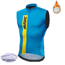 Winter thermal fleece Cycling Sleeveless Vest Mtb Bike Bicycle keep warm pro team vest men cycling clothing ropa ciclismo 2024 - buy cheap