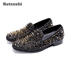 Batzuzhi Rock Men Shoes Super Star Spikes Rivets Shoes Men Loafers zapatos de hombre for Men Wedding and Party Shoes Male 2024 - buy cheap