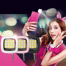 Flash de Selfie portátil recargable, lámpara LED de cámara para iPhone 6, 6 s, Samsung, HTC, LG, Xiaomi, teléfonos móviles 2024 - compra barato