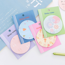 2Pcs Kawaii Rabbit Flower Post Memo Pad Cute Vintage Sticky Note Notepad Sticker Kawai Stationery Item Memopad Planner Checklist 2024 - buy cheap